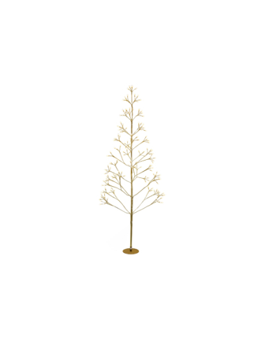 Árbol Navidad led 9 funciones oro 180 cm