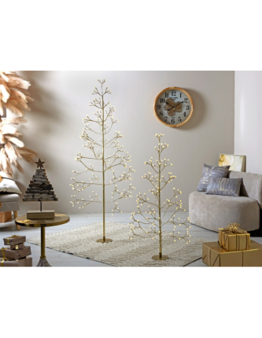 Árbol Navidad led 9 funciones oro 180 cm