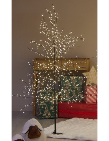 Árbol Navidad micro led marrón 150 cm