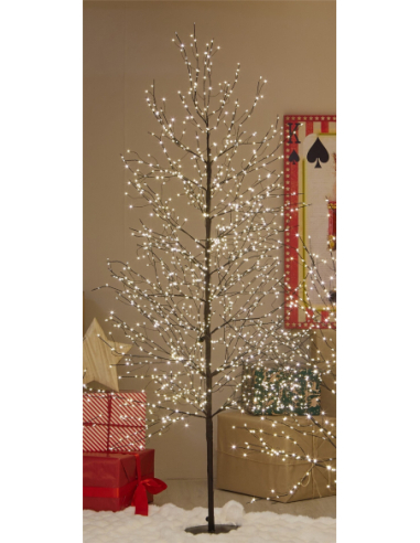 Árbol Navidad micro led marrón 180 cm