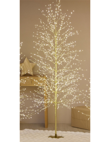 Árbol micro led oro 180 cm