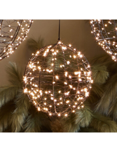 Bola negra leds 20d cm 200...