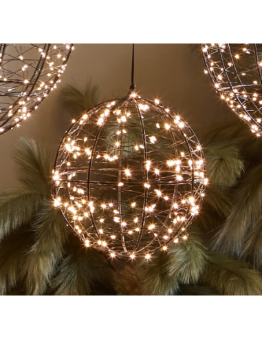 Bola negra leds 20d cm 200 leds