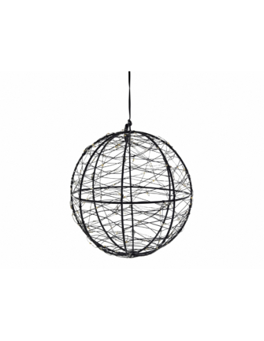Bola negra leds 20d cm 200 leds