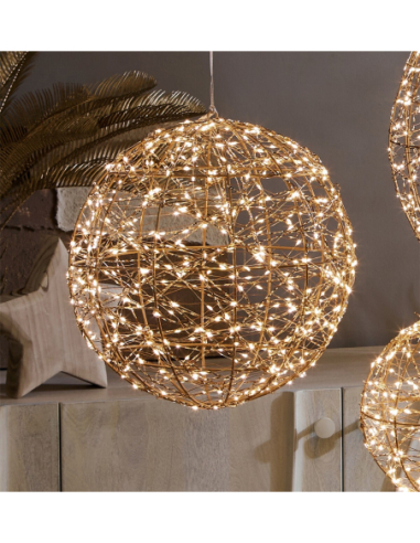 Bola oro pet 30d cm 500 leds