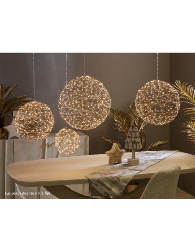 Bola oro pet 30d cm 500 leds