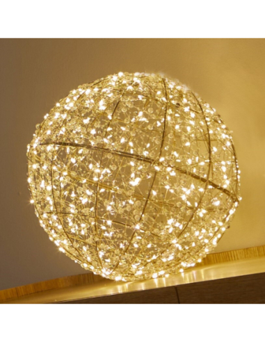 Bola oro perlas 30d cm 500 leds
