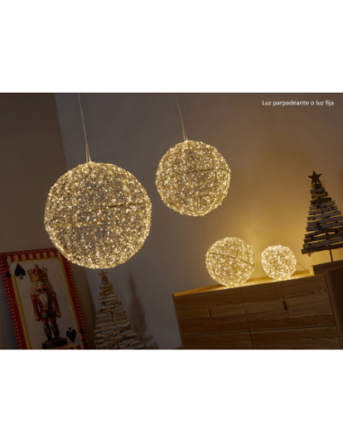 Bola oro perlas 30d cm 500 leds