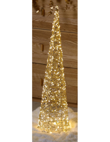 Cono oro pet 80 cm 500 leds