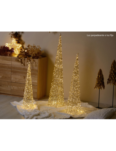 Cono oro pet 80 cm 500 leds