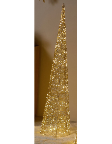 Cono oro pet 130 cm 800 leds