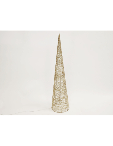 Cono oro pet 130 cm 800 leds