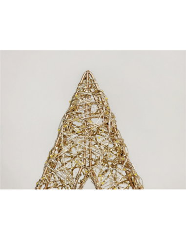 Estrella 3D oro pet 35 cm 800 leds