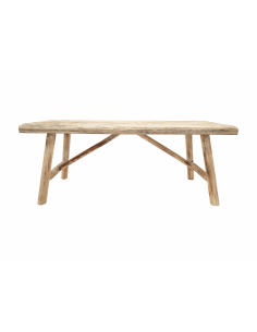 Banqueta rústica madera 98 cm 2