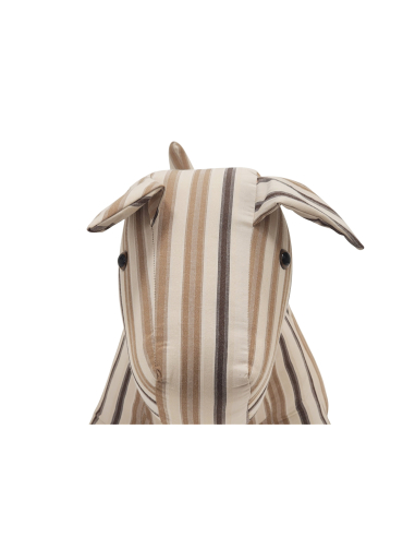 Muñeco decorativo perro tela rallada