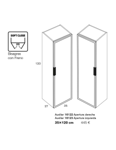 Columna auxiliar baño Kubik 2