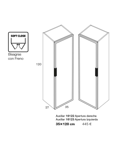 Columna auxiliar baño Kubik