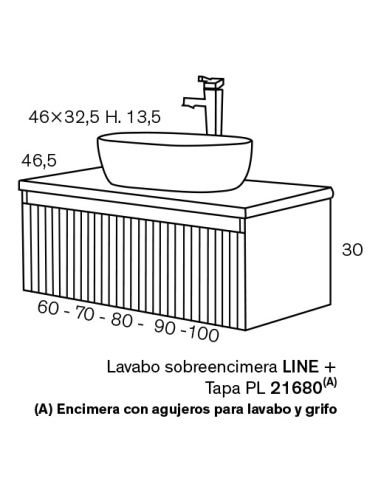 Conjunto Mueble baño Etna con... Conjunto Mueble baño Etna con...