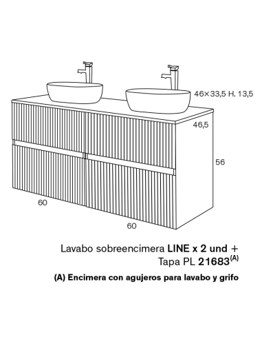 Conjunto Mueble de baño Etna 120 cm... Conjunto Mueble de baño Etna 120 cm...