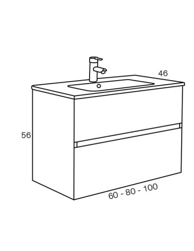 Conjunto Mueble baño Deco Lux Conjunto Mueble baño Deco Lux