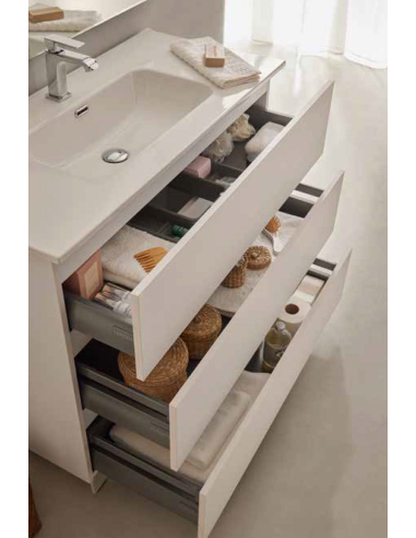 Conjunto Mueble baño Deco Lux 3 cajones Conjunto Mueble baño Deco Lux 3 cajones