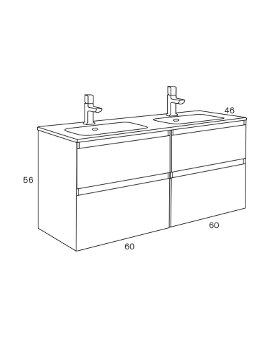 Conjunto Mueble de baño Hydra 120 cm... Conjunto Mueble de baño Hydra 120 cm...