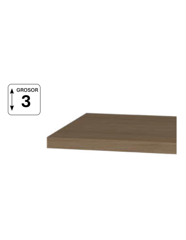 Encimera de madera grosor 3 cm
