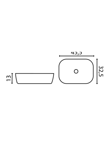 Lavabo de posar ONIX cerámica