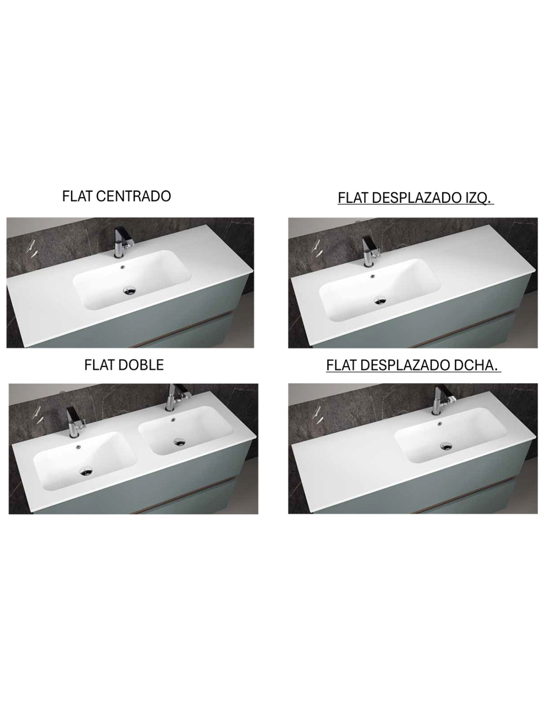 Lavabo FLAT Mineral Solid