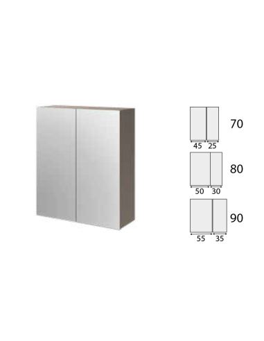 Camerino dos puertas espejo