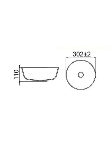 Lavabo sobre encimera Ocritech 12974