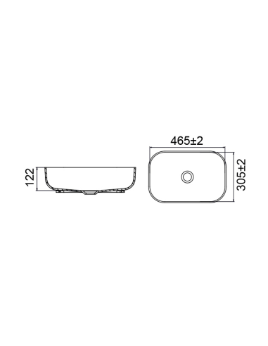Lavabo sobre encimera Ocritech 14964
