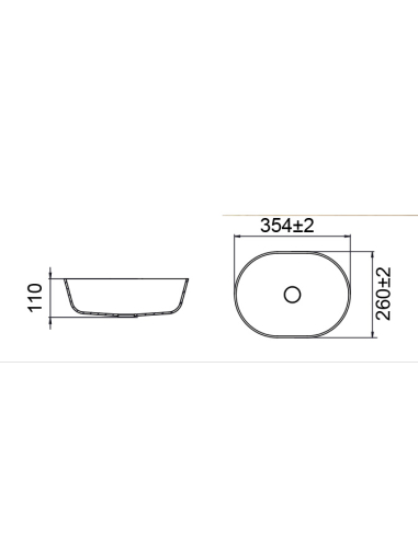 Lavabo sobre encimera Ocritech 12976