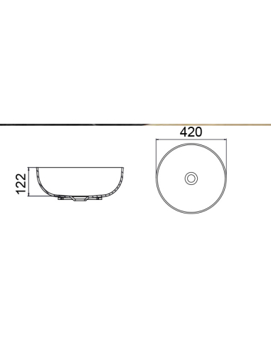 Lavabo sobre encimera Ocritech 14963