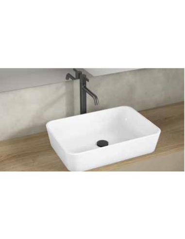 Lavabo de posar Coral cerámica blanco...