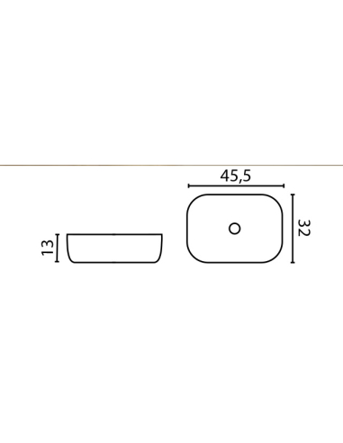 Lavabo de posar ANUBIS cerámica