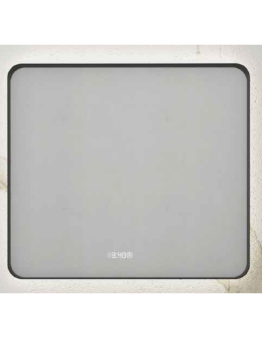 Espejo de baño LED ALBA marco aluminio