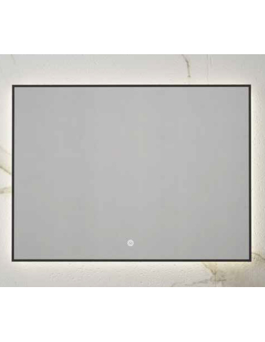 Espejo de baño LED LOLA marco aluminio