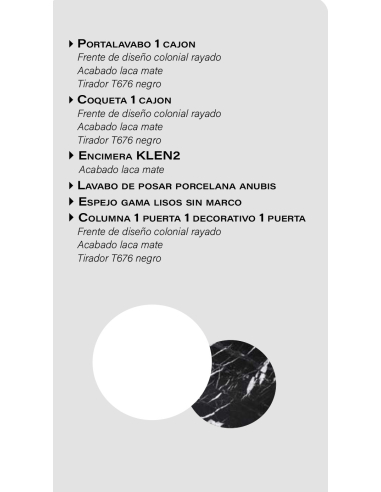 Composición de baño Colonial doble...