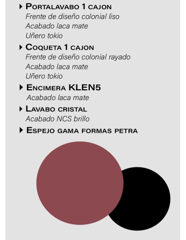 Composición de baño Colonial Liso...