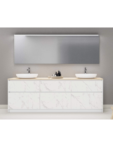 Composición de baño 180 cm 2 lavabos...