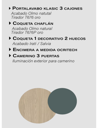 Composición de baño Klasic-14 chaflán...