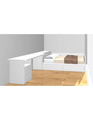 Composición habitación juvenil con...