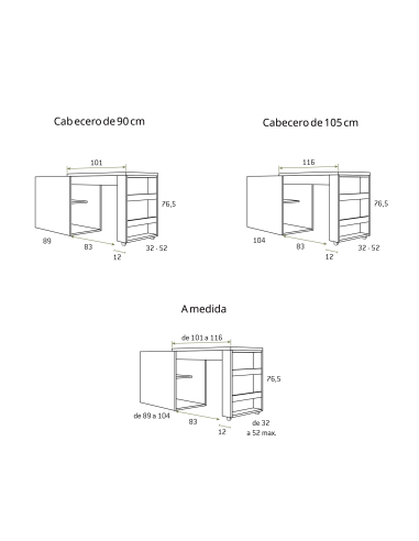 Arcón extraíble con encimera escritorio
