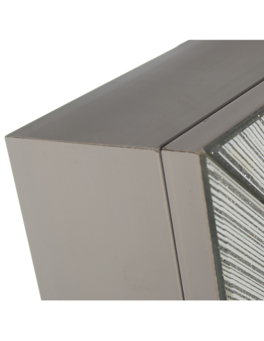 Espejo joyero de pie blanco con marco...