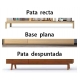 Vitrina Zoe con dos puertas macizas patas despuntadas 120 cm Vitrina Zoe con dos puertas macizas patas despuntadas 120 cm