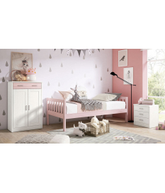 Habitación juvenil cama barras Coral