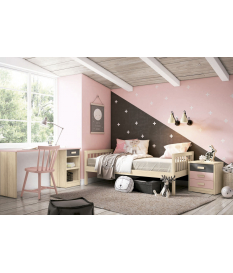 Habitación juvenil cama palillo Coral