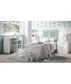 Habitación juvenil Coral cabecero Barras