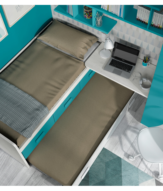 Composición habitación juvenil B001